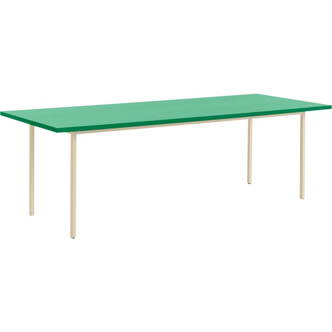 HAY Two Colour Tafel rechthoekig - green mint - ivory - 240 x 90 cm