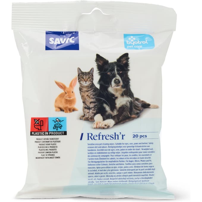 Savic Kattenverzorging Refresh'r Wipes Sensitive 3x20Stuks