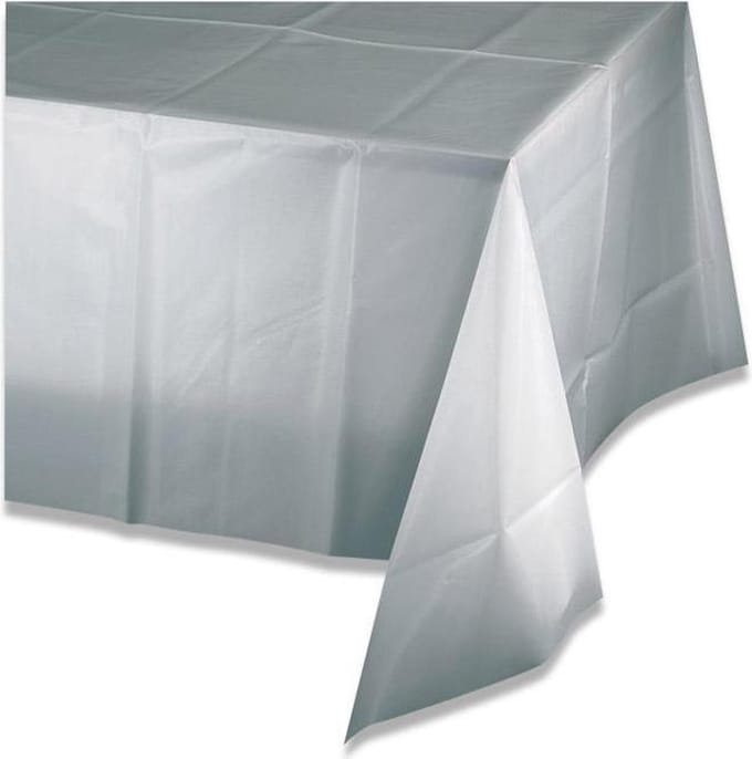 Tafelkleed Shimmering Silver (137x274cm)
