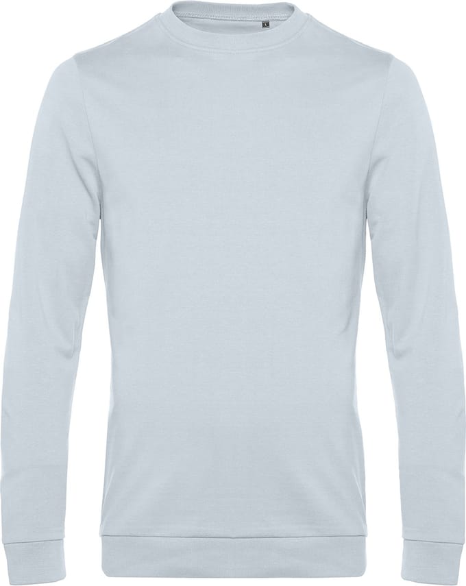 Sweater 'French Terry' B&C Collectie maat M Pure Sky Blue
