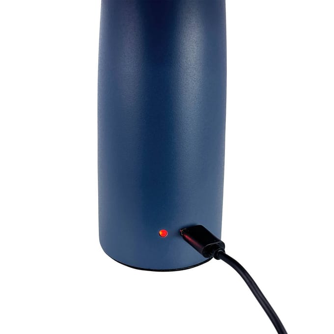Dyberg Larsen LED tafellamp Porter, blauw, hoogte 16 cm