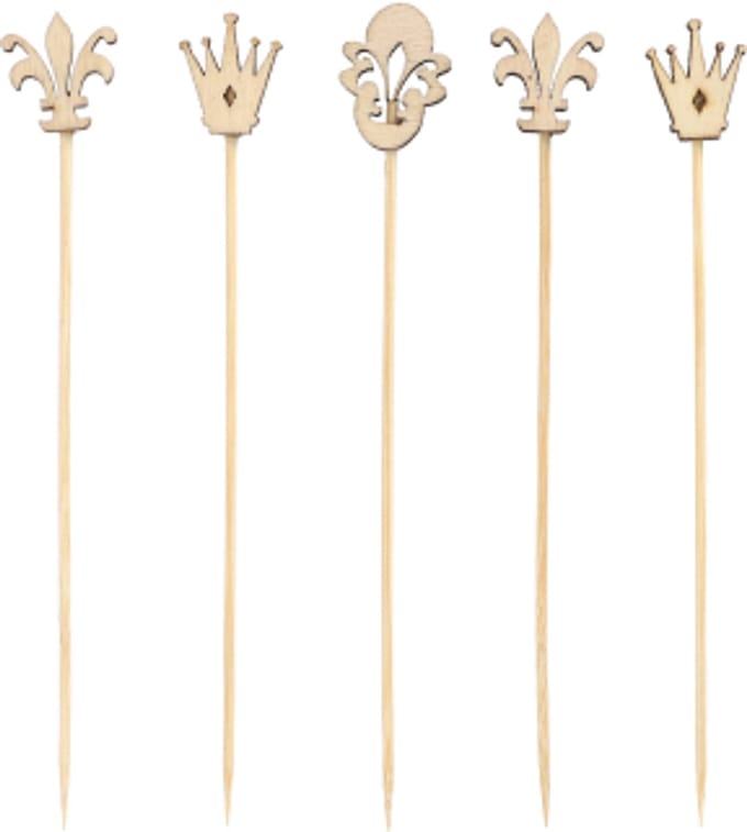 10x 100 Fingerfood prikkers 12 cm Royal