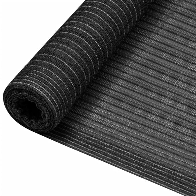 vidaXL - Privacynet - 75 - g/m² - 2x25 - m - HDPE - antracietkleurig