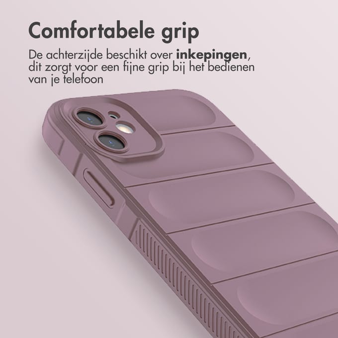 imoshion Hoesje - Geschikt voor Apple iPhone 11 - EasyGrip Backcover - Paars