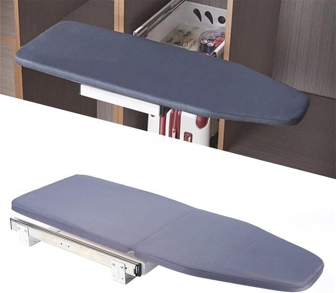 Inklapbaar Strijkplank voor Kast - 180° Draaibaar & Ruimtebesparend Strijkstation