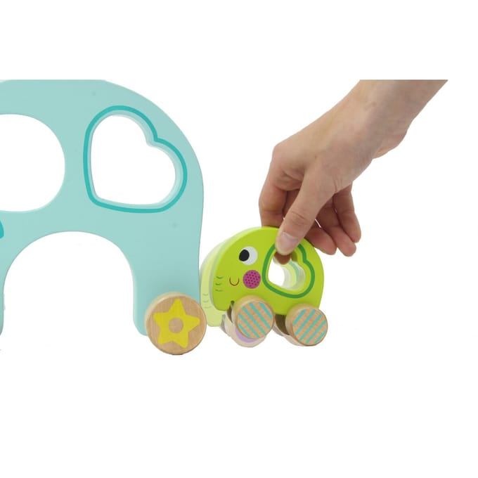 Jamara Trekfiguur Olifant Junior 24 X 8,3 Cm Hout Blauw 3-delig