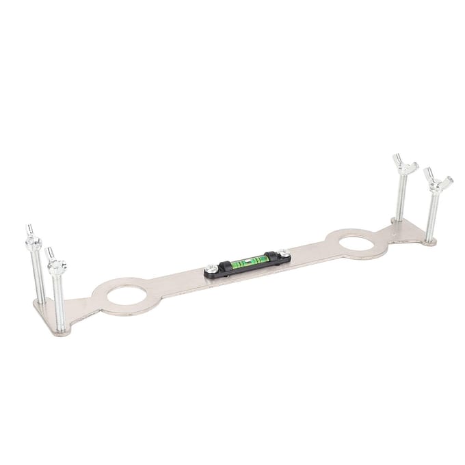 2 Jeu Niveau à Bulle pour Tuyaux d'Eau Chaude et Froide Haute Précision Réglable Polyvalent Niveau Fixe pour Tuyaux white
