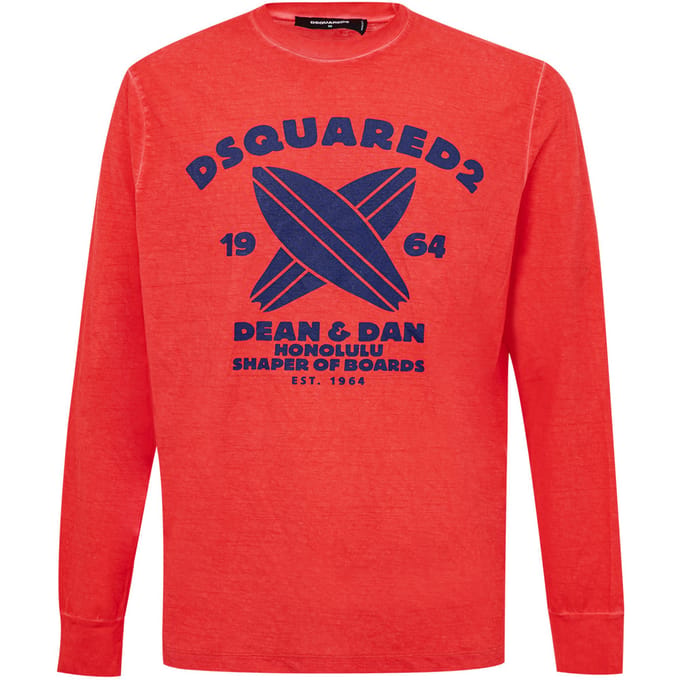 T-Shirt lange mouwen met afdrukken Dsquared2
