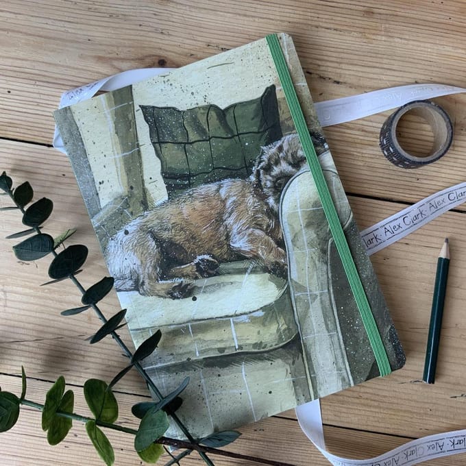 Alex Clark Large Chunky Notebook Walter ~ A5 Softcover Notitieboek Hond