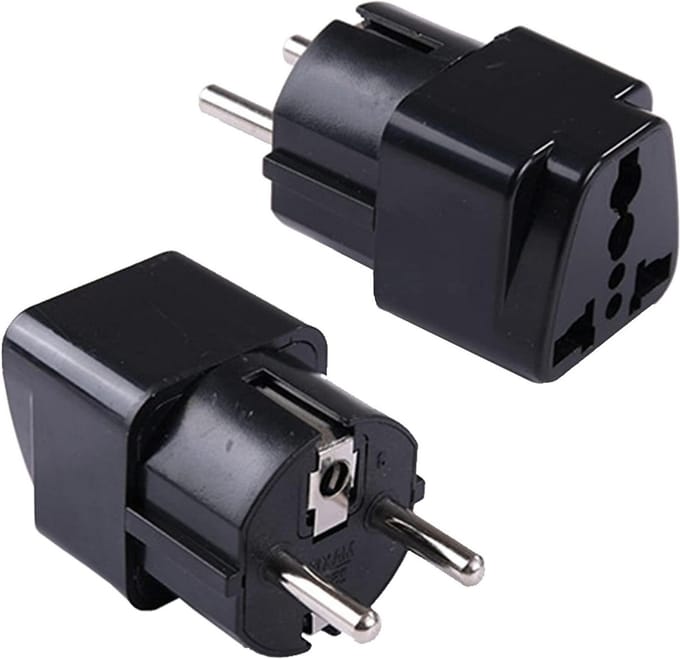 Universele Stekkeradapter - ABS Kunststof - EU naar Wereld - 250V 10A - Compact Reisformaat