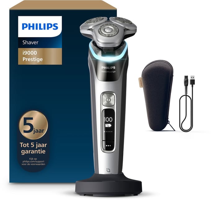 Philips Shaver i9000 Prestige - Elektrisch Scheerapparaat Voor Mannen - Zilver - XP9204/10