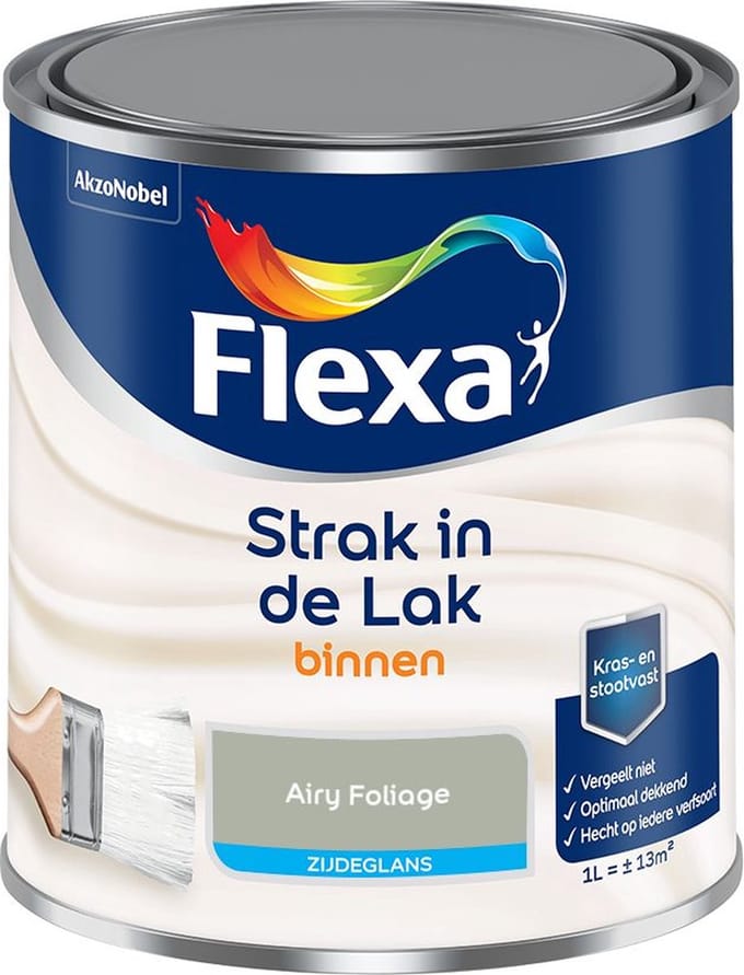 Flexa - Strak In De Lak Binnenlak Zijdeglans - Airy Foliage - Mengverf - 1 L