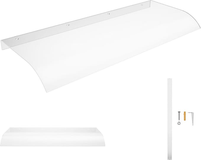 Transparante deur- en raamluifel 50 x 120 cm - Regen- en UV-bescherming
