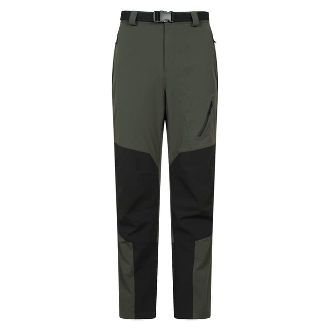 Mountain Warehouse Heren Forest Fleece gevoerde normale winterbroek (Groen)