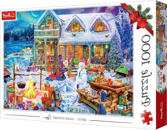 Legpuzzel - Wintertafereel - Ontspanning thuis - Reflecterend papier - 1000 stukjes - Multicolor