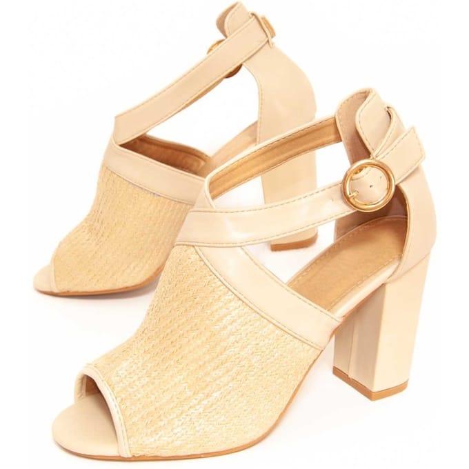 Sandalia De Tacón Para Mujer.  Montevita  Avara  104950 40 beige