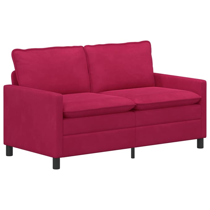 vidaXL - Bank - Wijnrood - 156 - x - 81 - x - 87,5 - cm - Fluweel