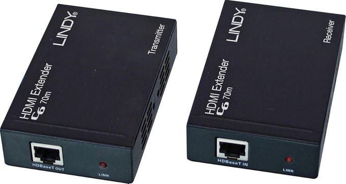 LINDY C6 HDMI 2.0 Extender - Video-/audio-/infrarooduitbreider - HDBaseT - maximaal 70 m