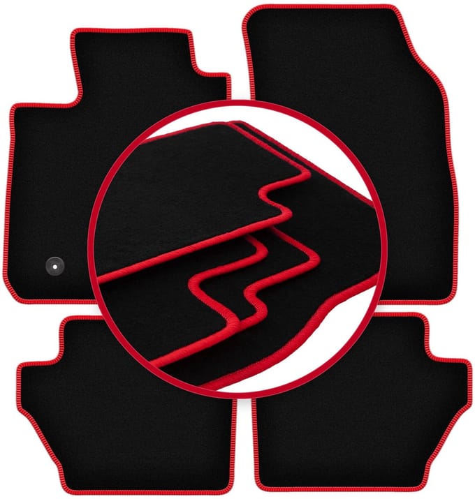 CARLUX-RED automatten voor: Ford EcoSport MK2 FL crossover (2017-)