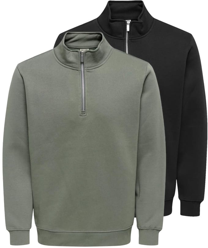 Only & Sons Heren sweatshirt 2 pack Connor