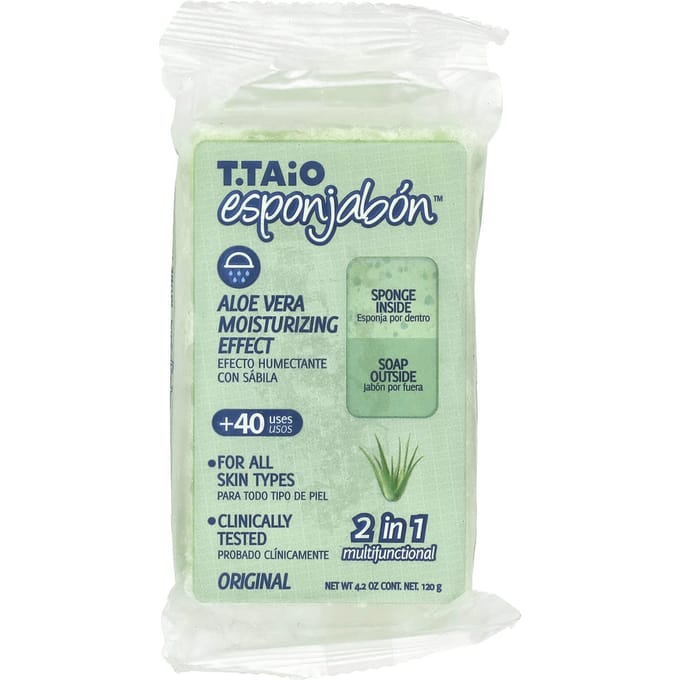 T. Taio, Aloë Vera Zeep-Spons, Origineel, 120g (4,2 oz) white