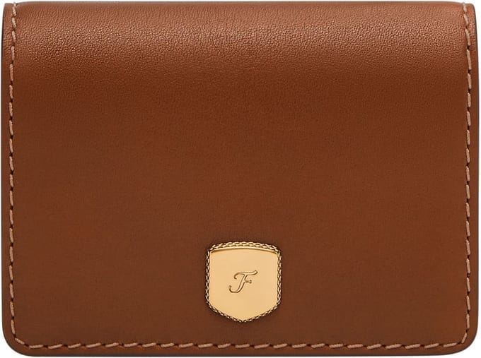 FOSSIL portemonnee Lennox Small Flap Wallet Medium Brown bruine