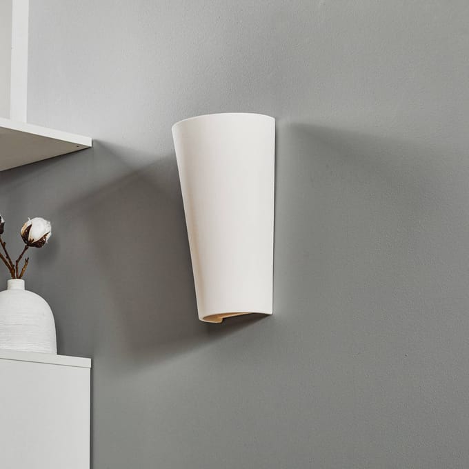 SOLLUX LIGHTING Wandlamp Ice up and down van wit keramiek