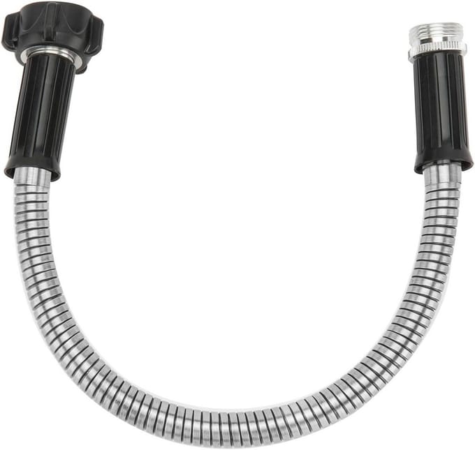 Korte Tuinslang 0,3m Roestvrij Staal met Mannelijke Connector