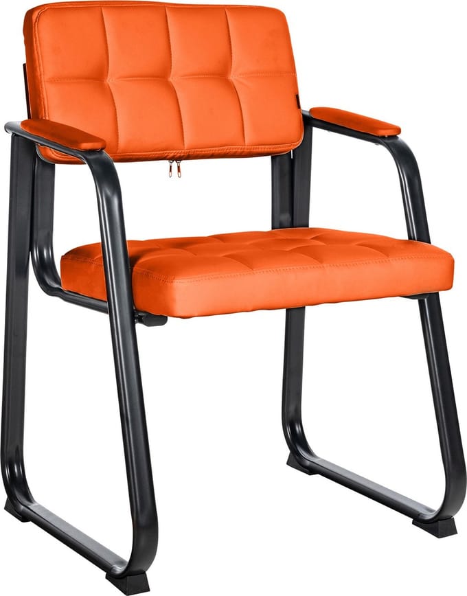 CLP Canada B Eetkamersstoel - Kunstleer oranje