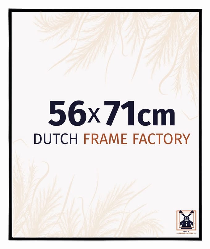 Fotolijst 56x71 cm - Kunststof - Zwart Mat - Easy