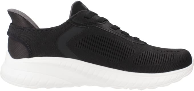 Skechers Bob Squad Chaos - Solid Step Heren Sneakers Zwart
