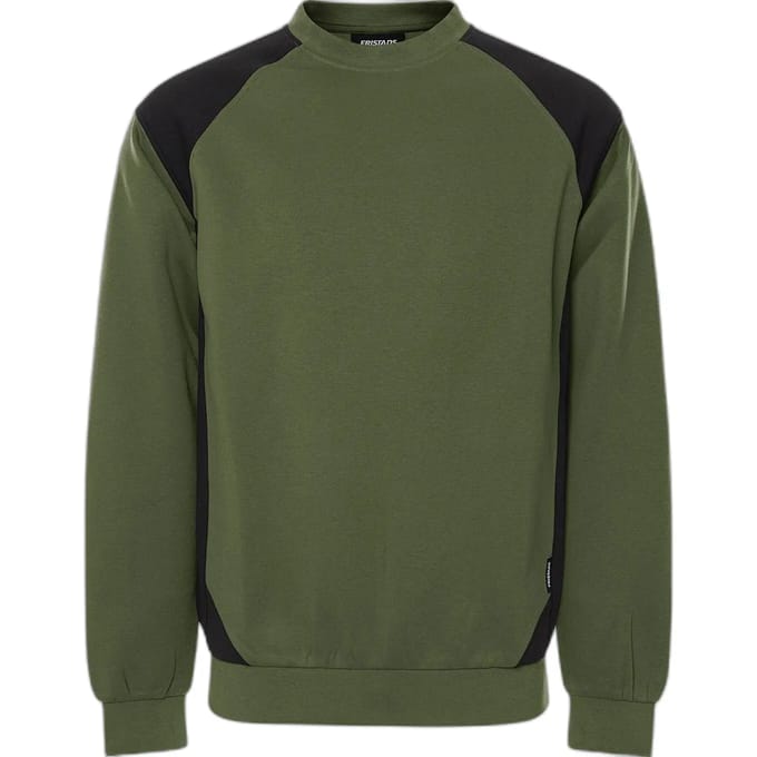 Fristads Sweater 7148 GSM - Legergroen/zwart - S