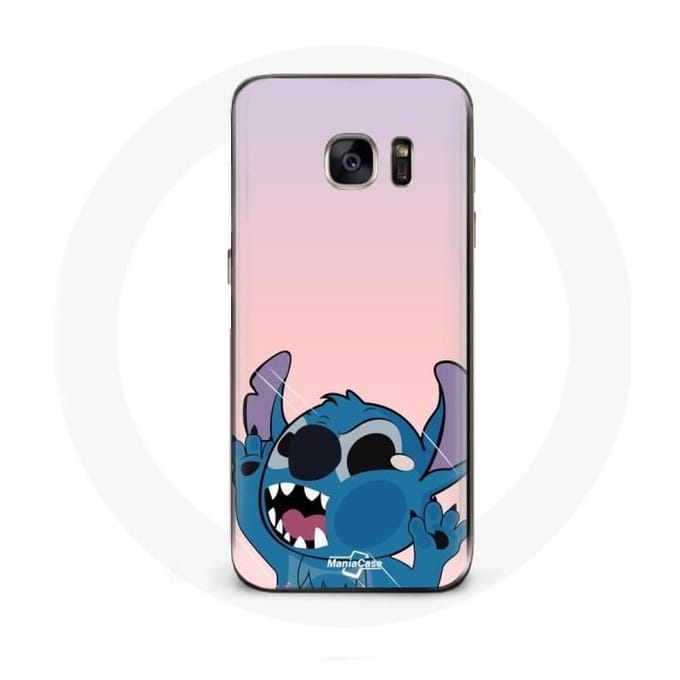 Coque pour Samsung Galaxy S6 edge Stitch le Nez en l'air fond rose