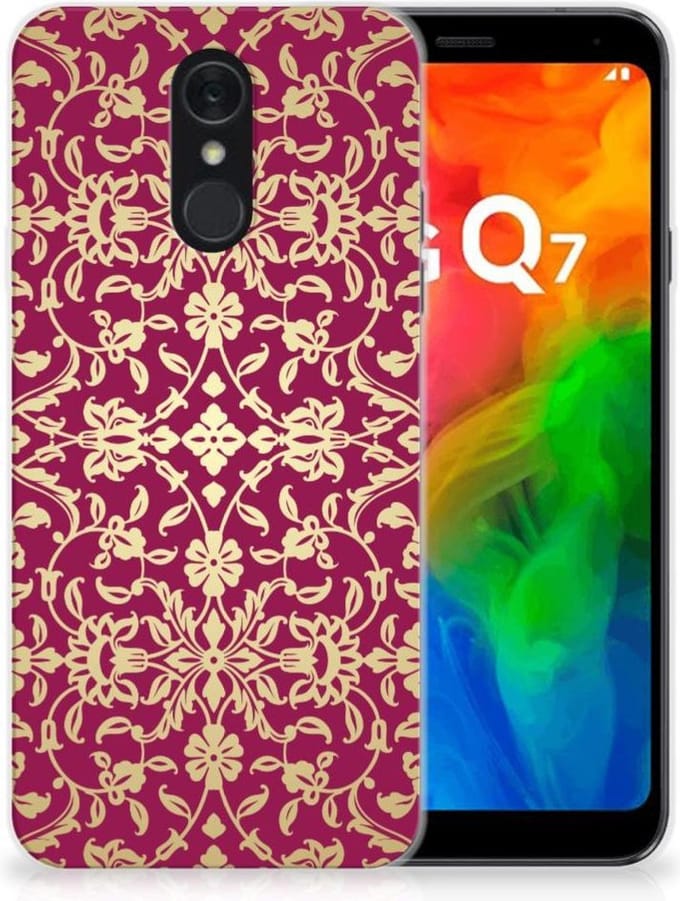 Siliconen Hoesje LG Q7 Barok Pink