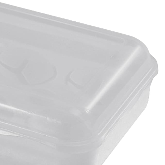 Boîte à œufs portable antichoc en plastique transparent à 6 compartiments pour l'extérieur white