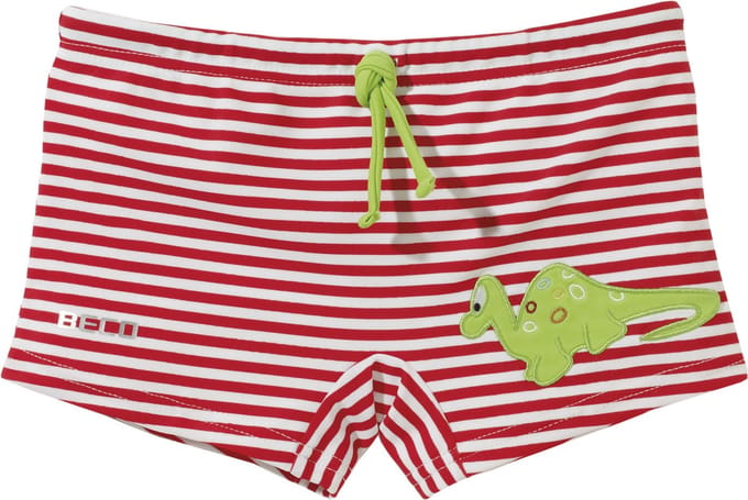 BECO zwembroek, boxer, rood/wit, maat 86