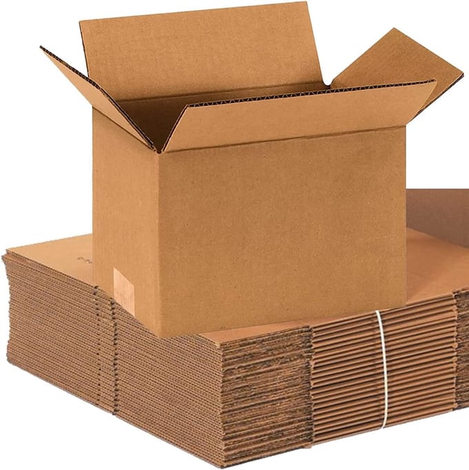 STAR&STER Verzenddozen Platte doos bruin enkelgolfkarton 25 Dozen X (16 x 12 x 11 cm)
