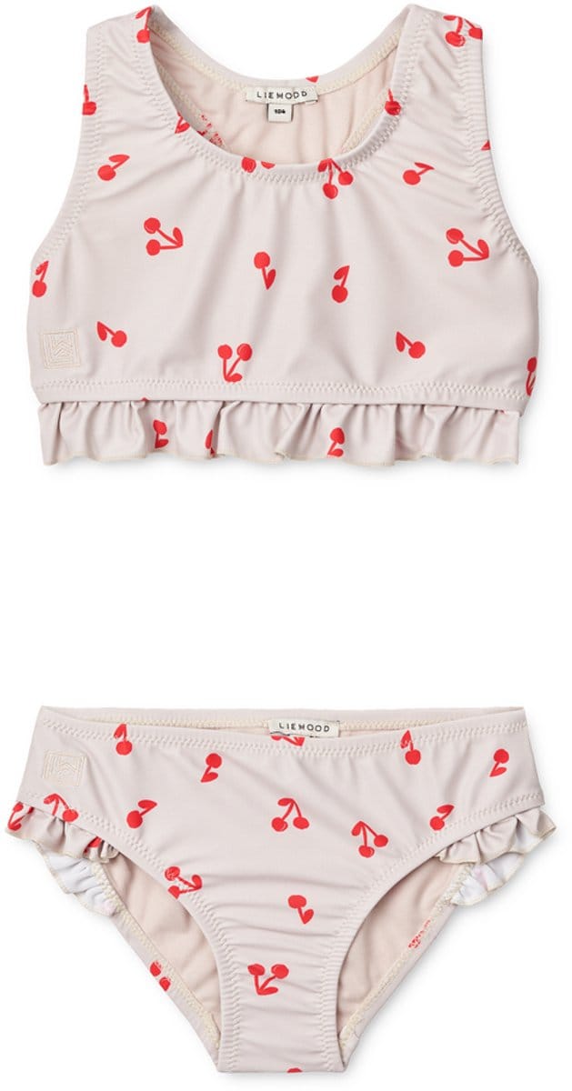 Liewood Bellamy Bikini Set Cherries / Sandy maat 92