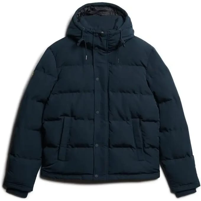 Superdry - Everest Korte Gewatteerde Jas Met Capuchon - Heren - Gewatteerde jassen