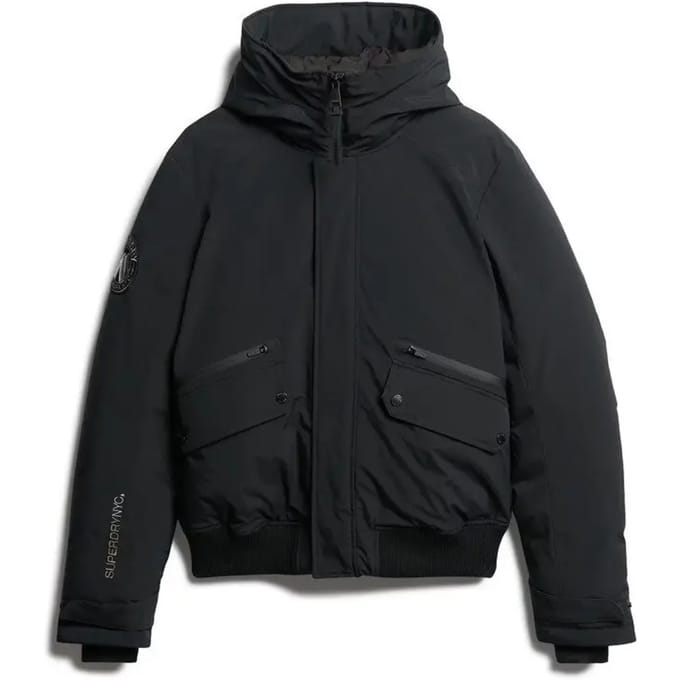 Superdry Gewatteerd City Bomberjack Zwart Grootte: M
