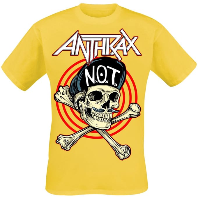 Anthrax T-shirt - Not Man - S tot XXL - voor Mannen - geel