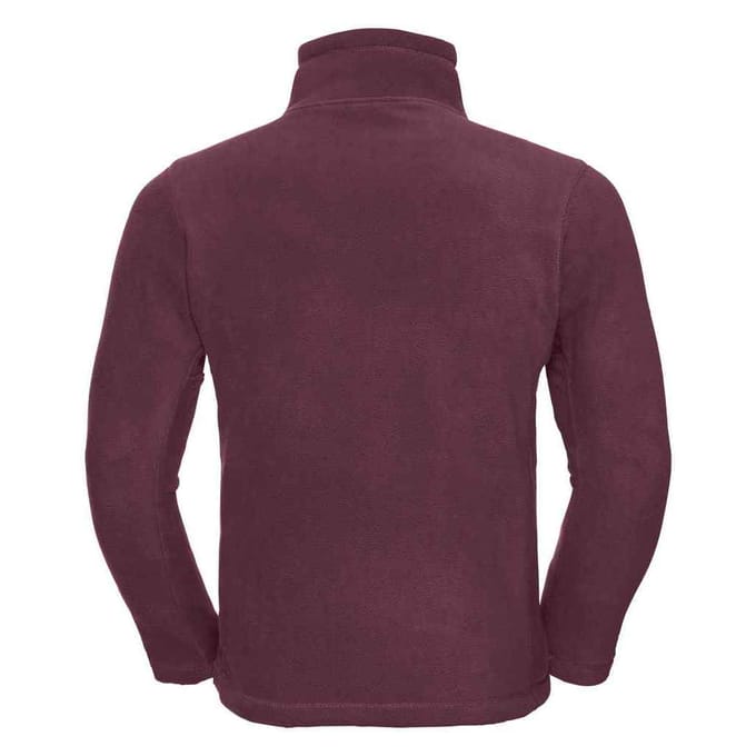 Russell Heren Ritssluiting Outdoor Fleece Top (Bourgondië)