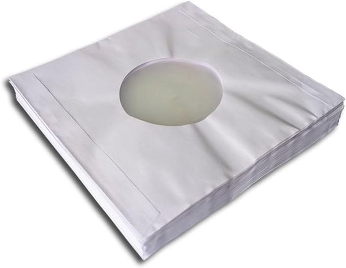 Papieren hoezen voor single grammofoonplaten (100 stuks)
