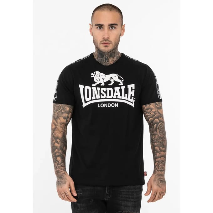 Lonsdale T-shirt Stour Zwart - Maat: XL