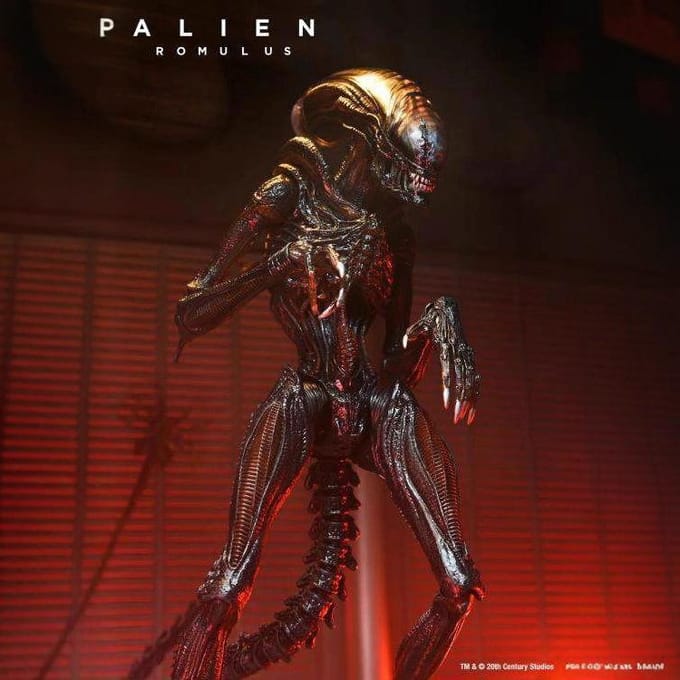 Nieuw - NECA Alien Romulus Figuur Hoge Kwaliteit Versie Bureau Decoratie Verrassingscadeau gray
