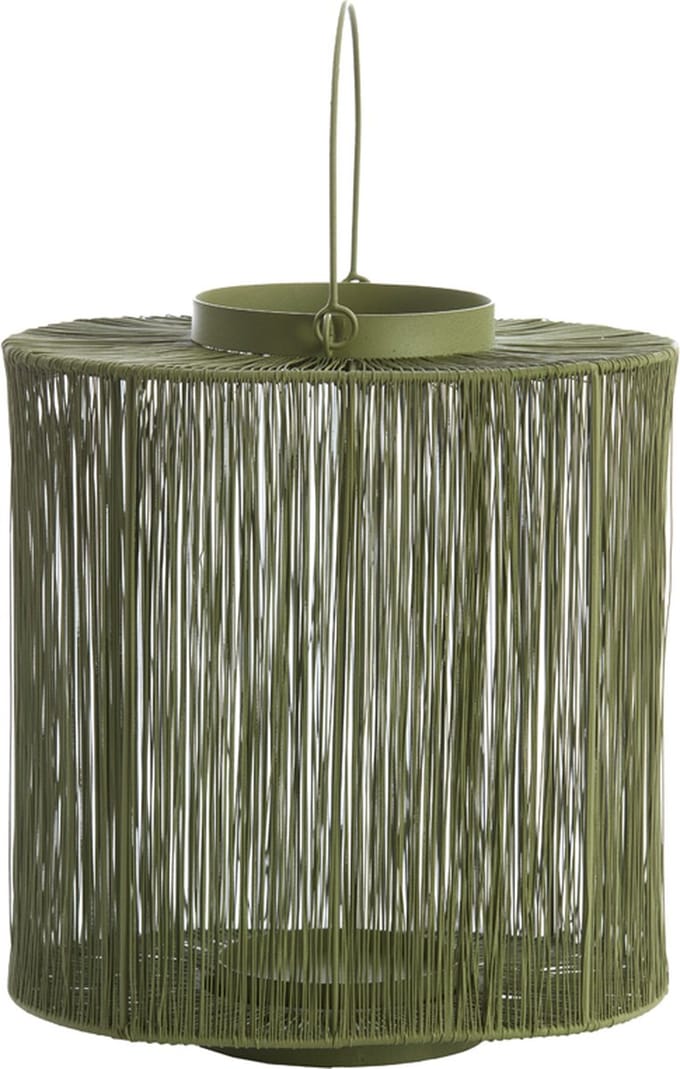 Light&living Windlicht 28x20x30 cm BANJO olijf groen