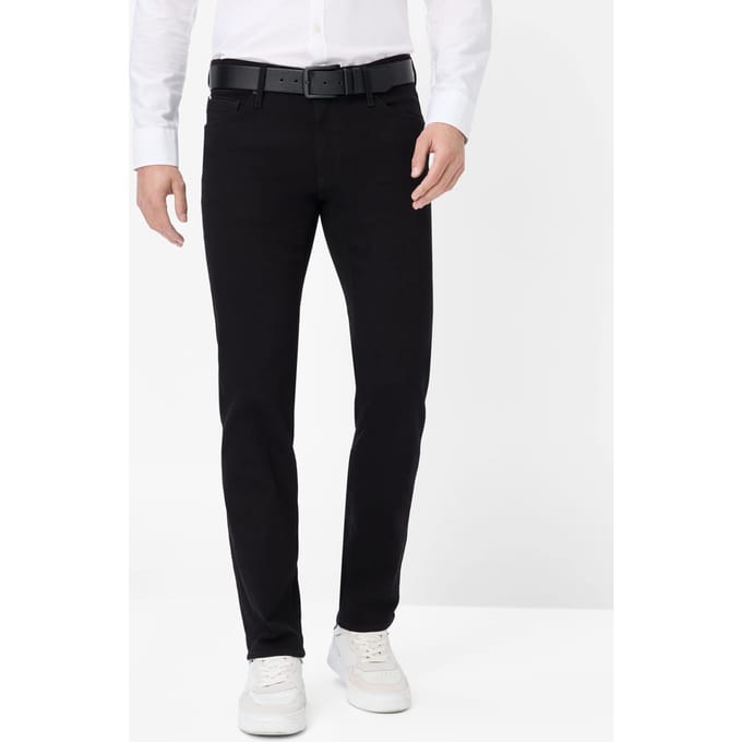 Brax Heren Jeans  Style CHUCK PERMA BLACK, denim perma zwart, maat 52/32