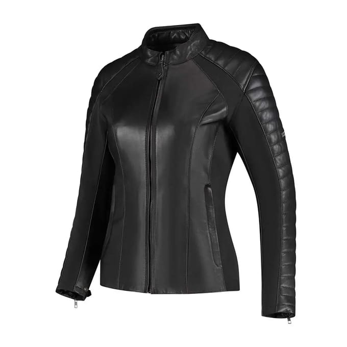 Leren motorjack voor vrouwen Rusty Stitches Jack Donna