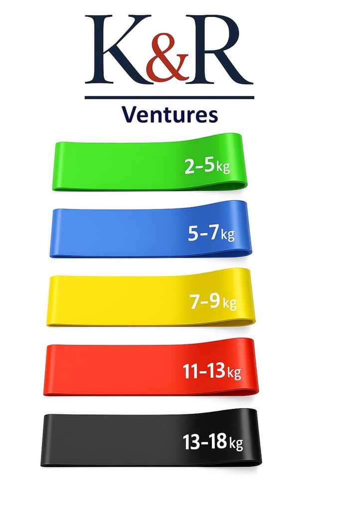 K&R Ventures Weerstandsbanden - 5 stuks - 2 tot 18 kg