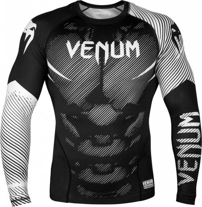 Venum Rashguard NOGI 2.0 L/S Zwart Wit Venum Shop NL - S
